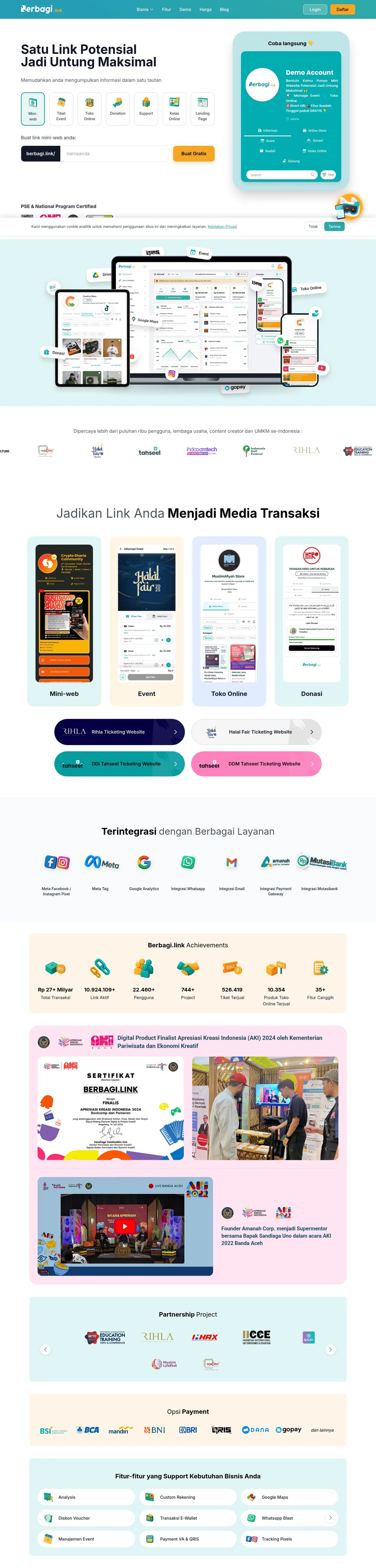 Berbagi.link Ticketing